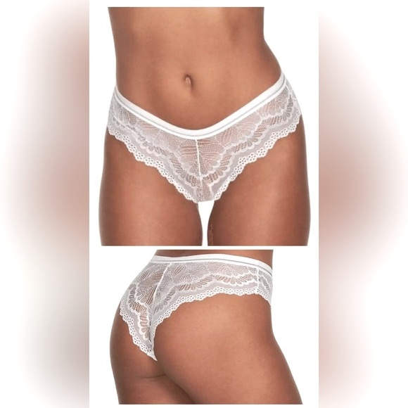 NWT Frederick’s of Hollywood Caroline White Lace Thong Panties Sizes S M L XL 1X - Picture 1 of 10